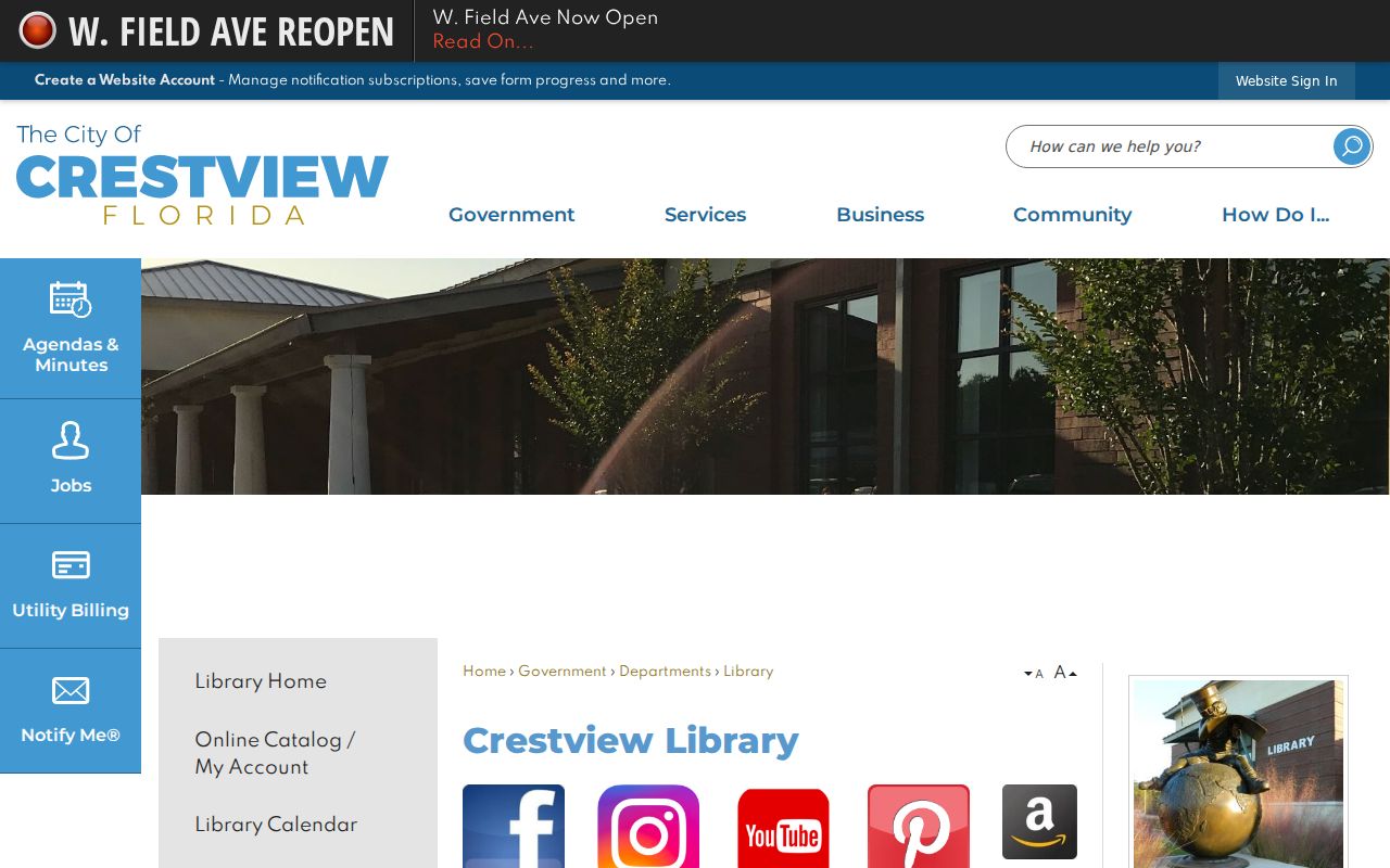 Crestview residents directory public library research