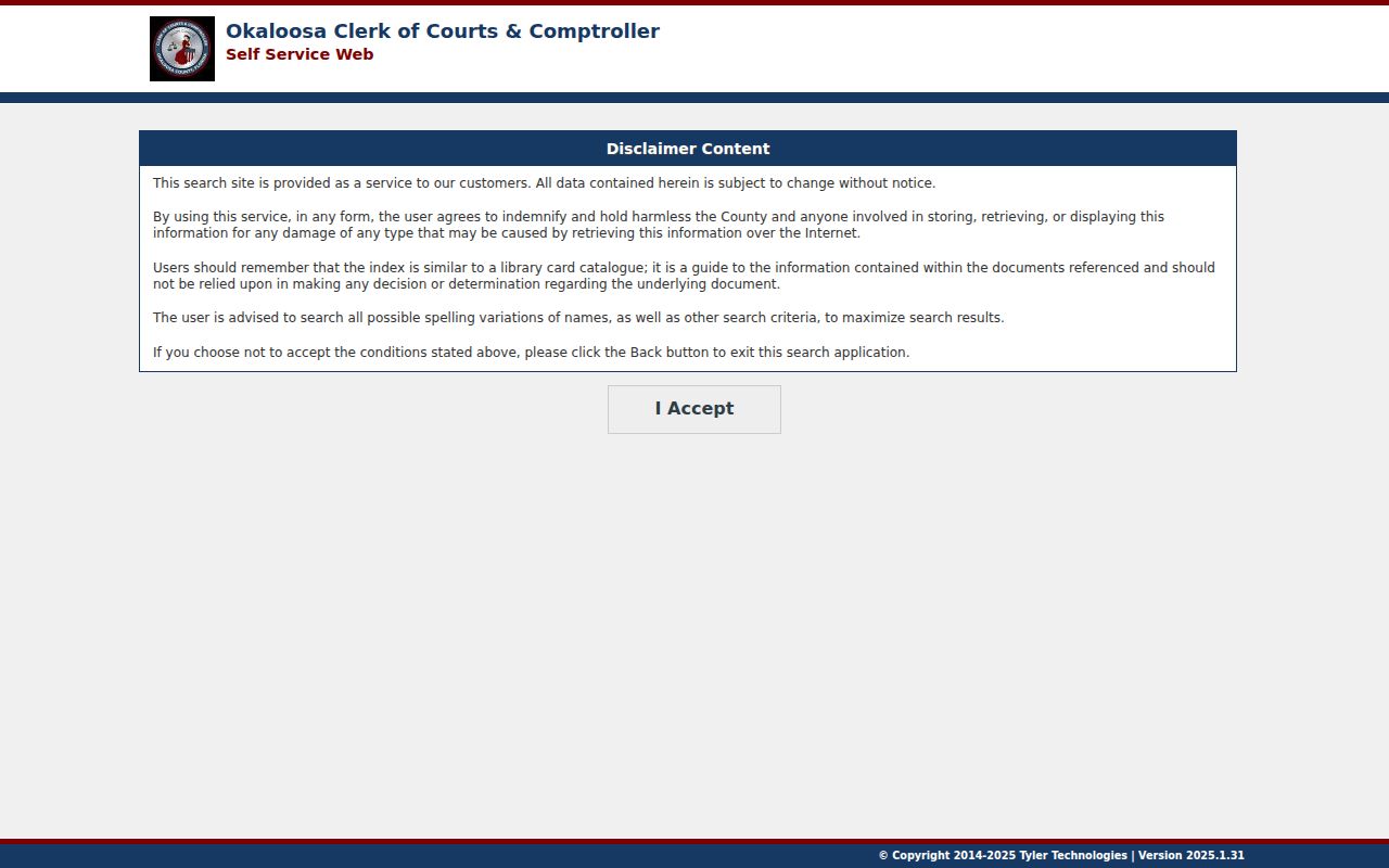 Crestview residents directory Official Records deed search